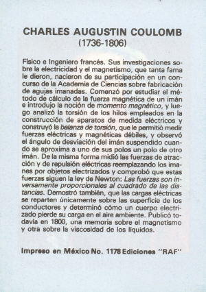 Biografia Coulomb Charles Augustin Atras